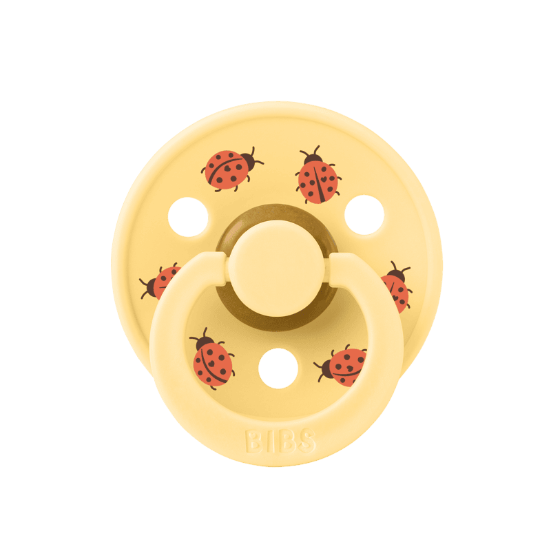 BIBS Pacifier Studio -2 Pack (Colour: Ladybug Latex & Sage Mix | Size 2)