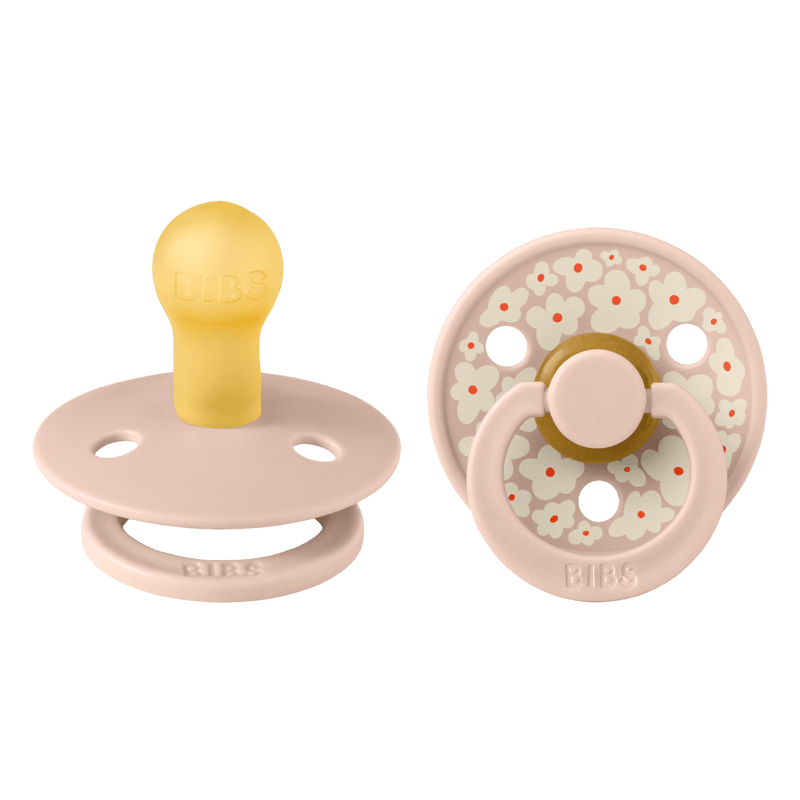 Bibs Pacifier Studio - 2 Pack (Colour: Jasmine Latex & Blush Mix | Size 1)