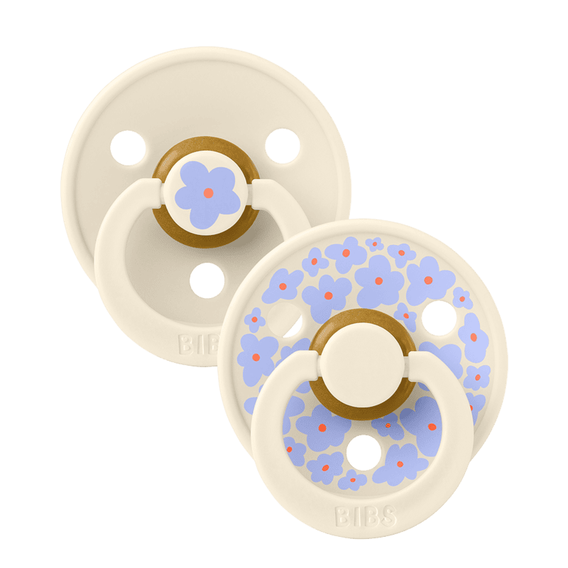 Bibs Pacifier Studio  - 2 Pack (Colour: Jasmine Latex & Ivory Mix | Size 2)