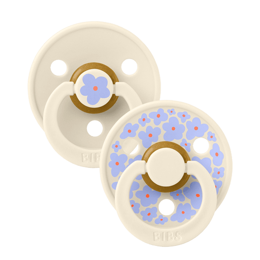 Bibs Pacifier Studio  - 2 Pack (Colour: Jasmine Latex & Ivory Mix | Size 2)