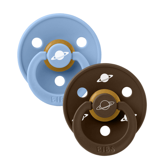 BIBS x Planet Nusa Pacifier - 2 Pack (Colour: Latex Sky Blue Mix | Size 2)