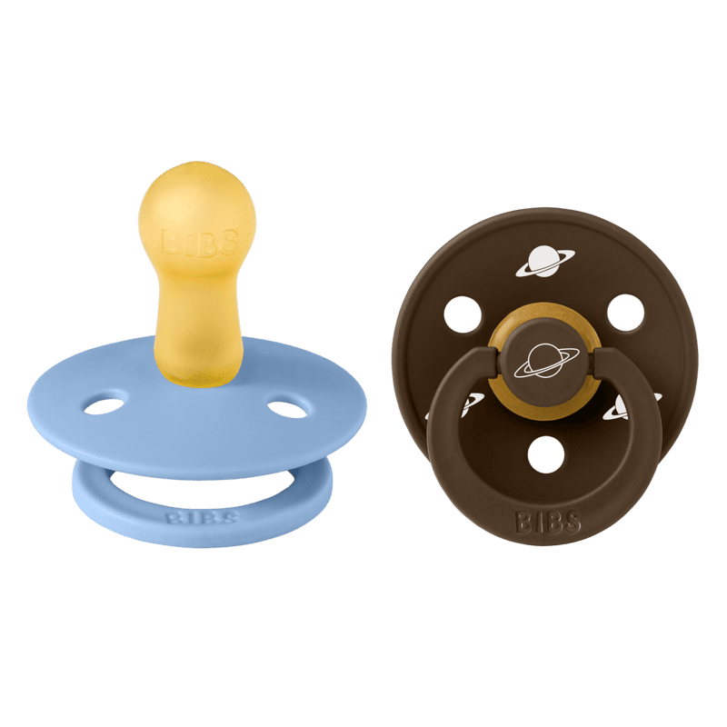 BIBS x Planet Nusa Pacifier - 2 Pack (Colour: Latex Sky Blue Mix | Size 2)