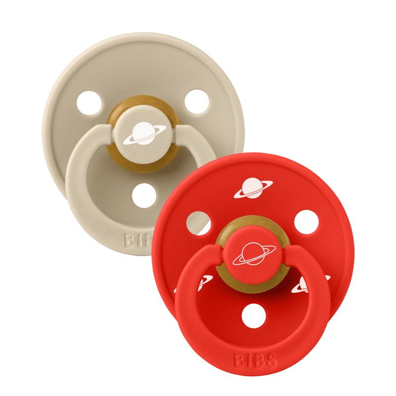 BIBS x Planet Nusa Pacifier - 2 Pack (Colour: Latex Vanilla Mix | Size 2)