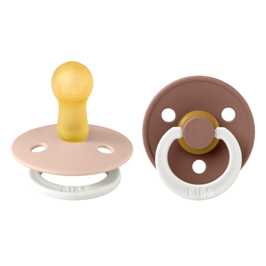 BIBS - 2 Pack (Colour: Latex Glow Woodchuck / Blush glow | Size 2)