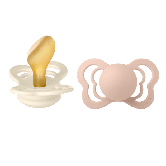 Bibs Couture Anatomical Latex - 2 Pack (Colour: Ivory/Blush | Size 2)