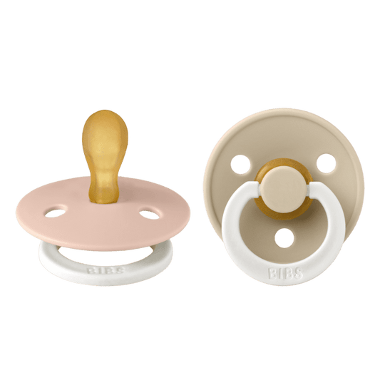 Bibs Pacifier - 2 Pack (Colour: Latex Symmetric Blush Glow/Vanilla Glow | Size 2)