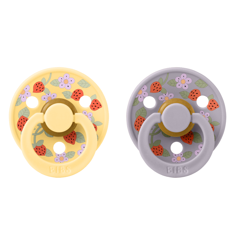 Bibs x Liberty - 2 Pack (Colour: Strawberries and Cream Latex & Pale Butter Mix | Size 1)
