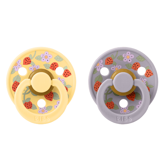 Bibs x Liberty - 2 Pack (Colour: Strawberries and Cream Latex & Pale Butter Mix | Size 1)