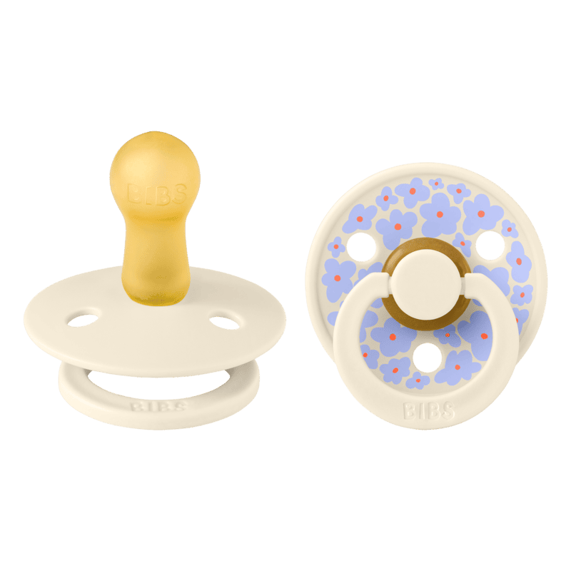 Bibs Pacifier Studio  - 2 Pack (Colour: Jasmine Latex & Ivory Mix | Size 2)