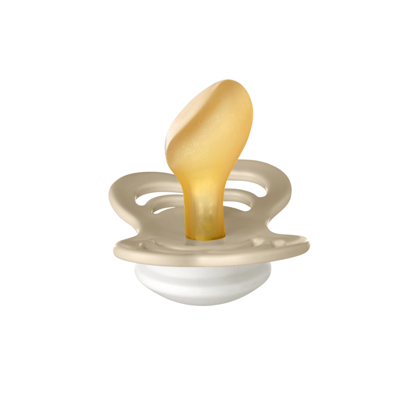 BIBS Pacifier Couture Latex (Colour: Vanilla GLOW | Size 2)