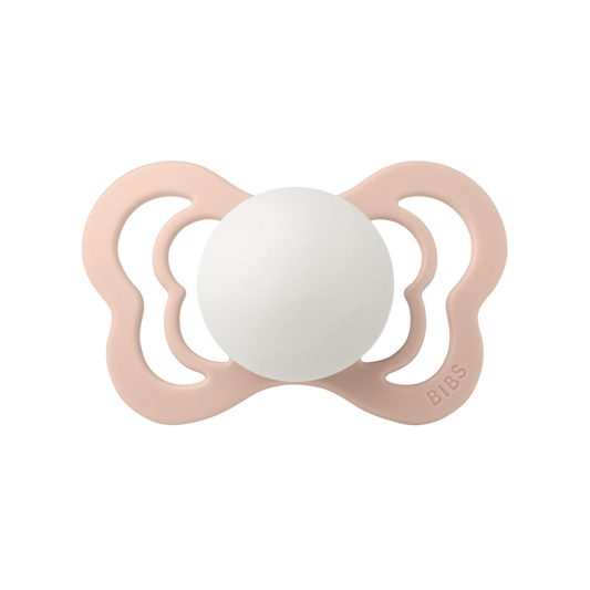 BIBS Pacifier Couture Latex (Colour: Blush GLOW | Size 2)