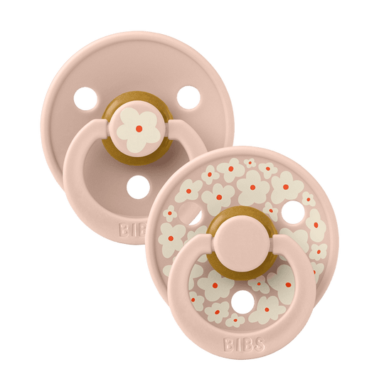 Bibs Pacifier Studio - 2 Pack (Colour: Jasmine Latex & Blush Mix | Size 2)