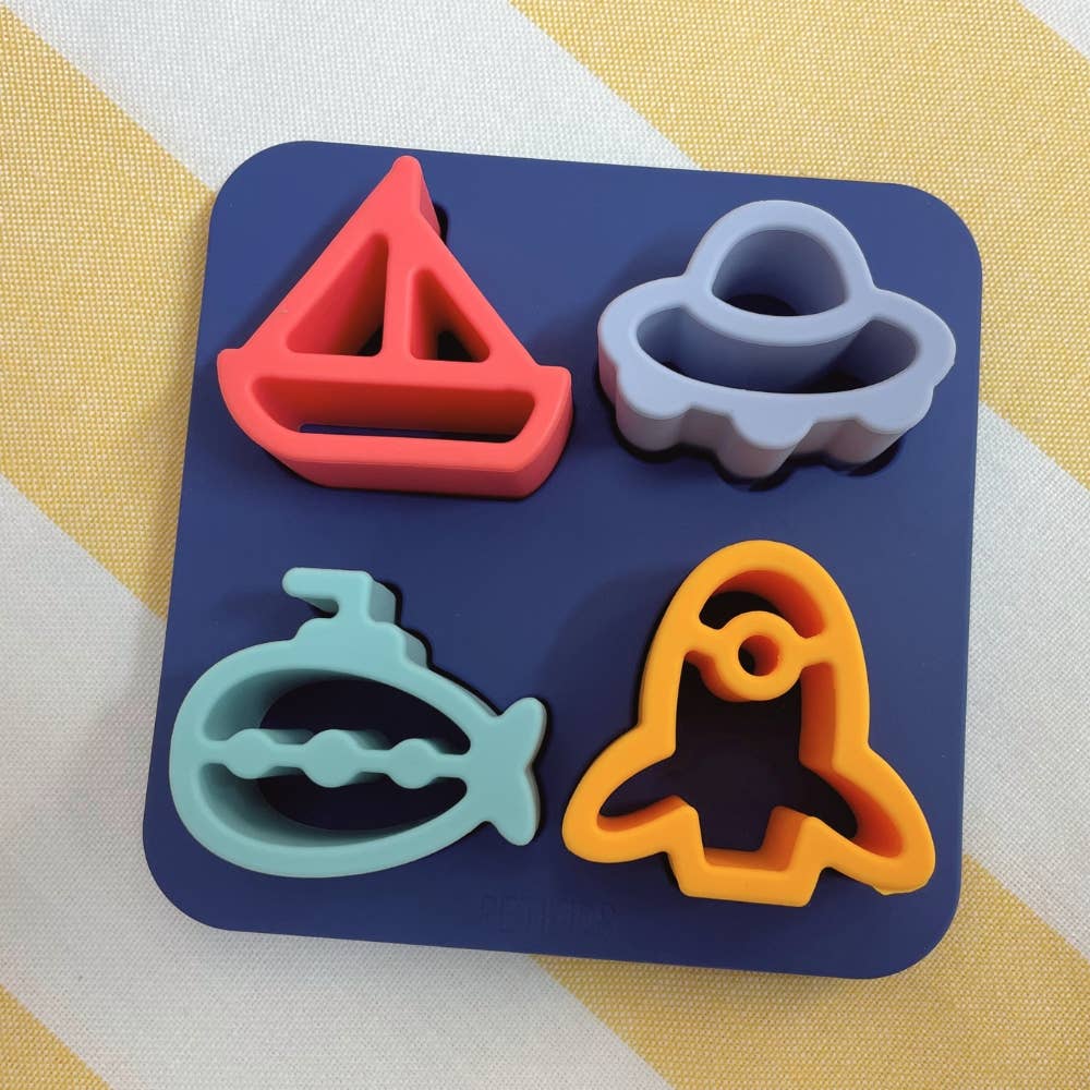 Silicone sensory toys - Vehicle puzzle