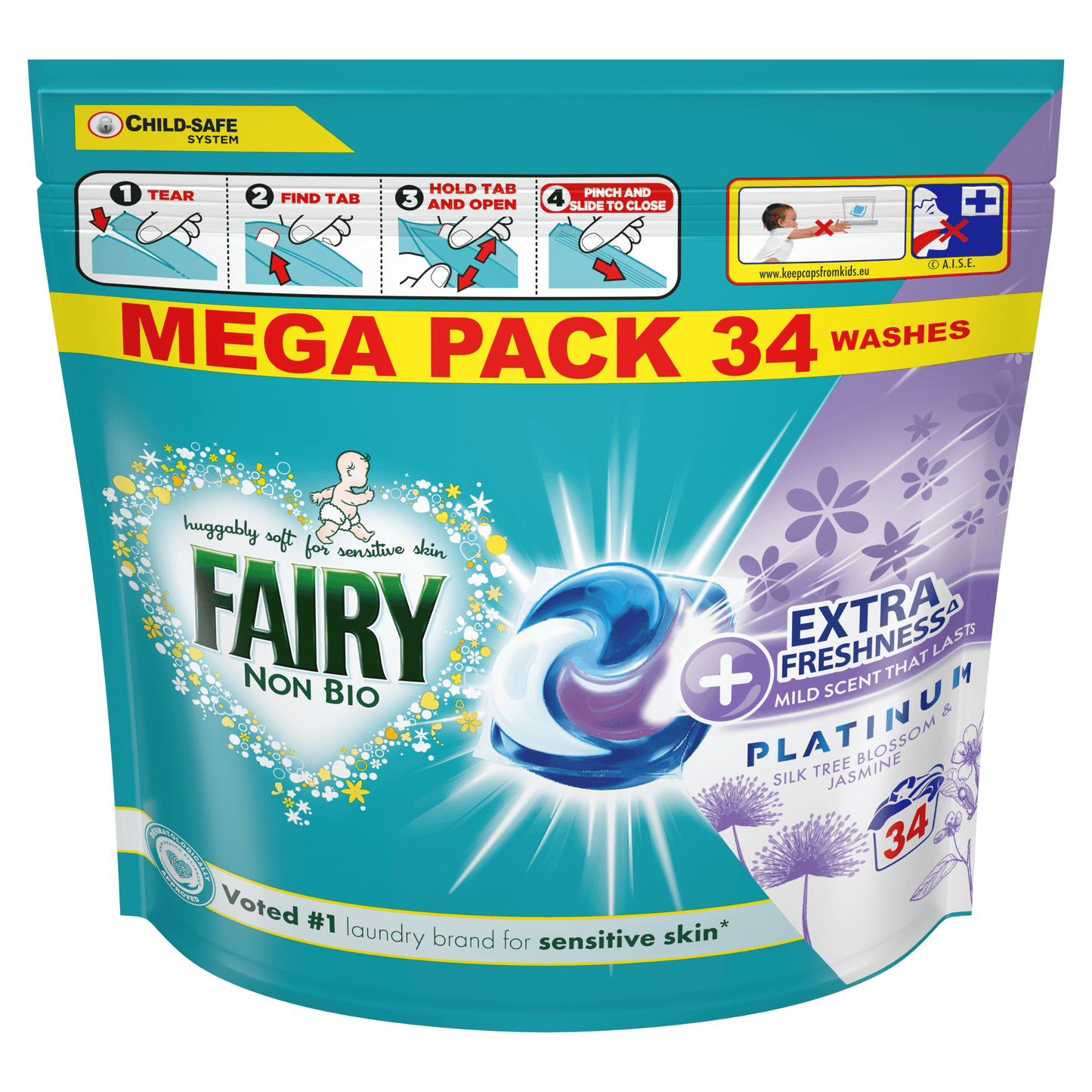 Fairy Non-Bio Pods Silk Tree 34 Washes