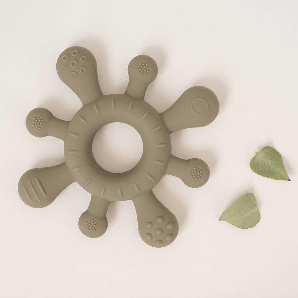 TEETHING PAD WITH SILICONE TEXTURES: Flock