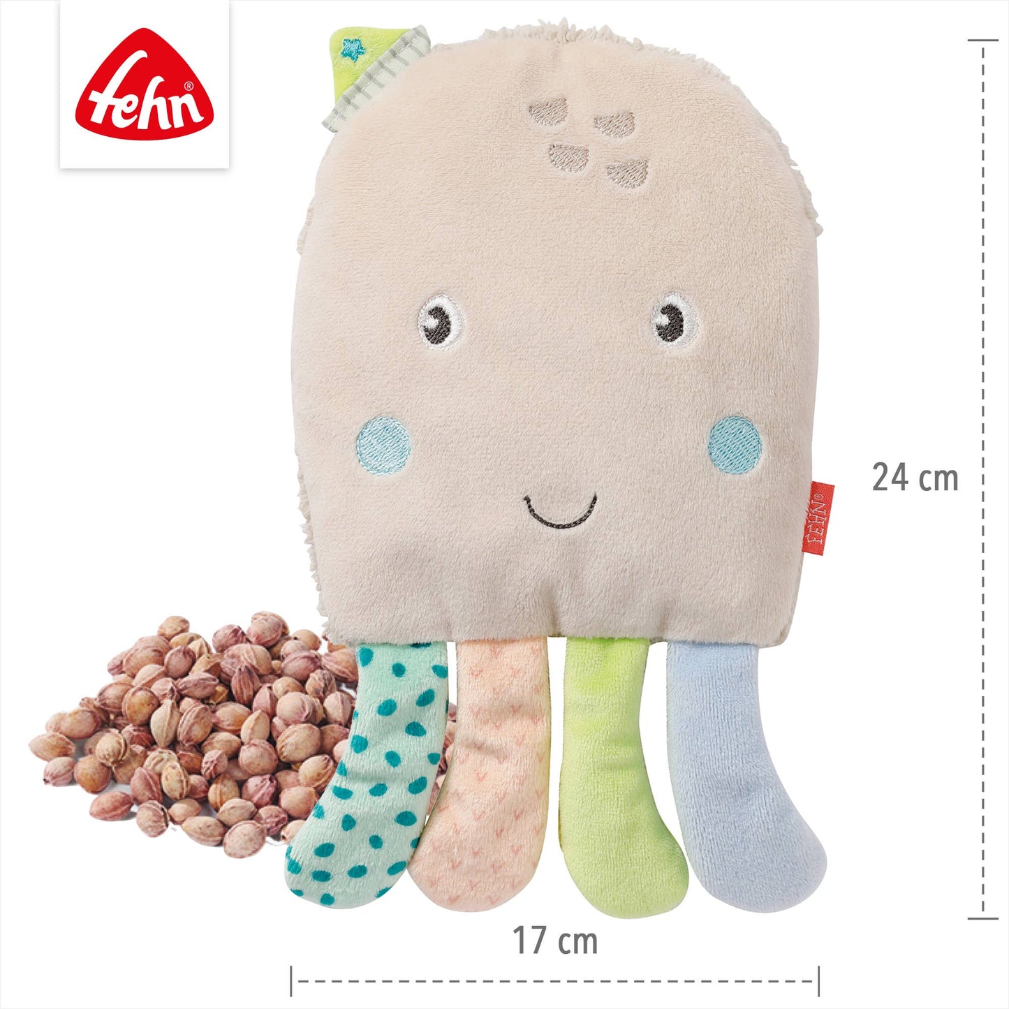 Octopus cherry pit pillow - with heat/cold bag