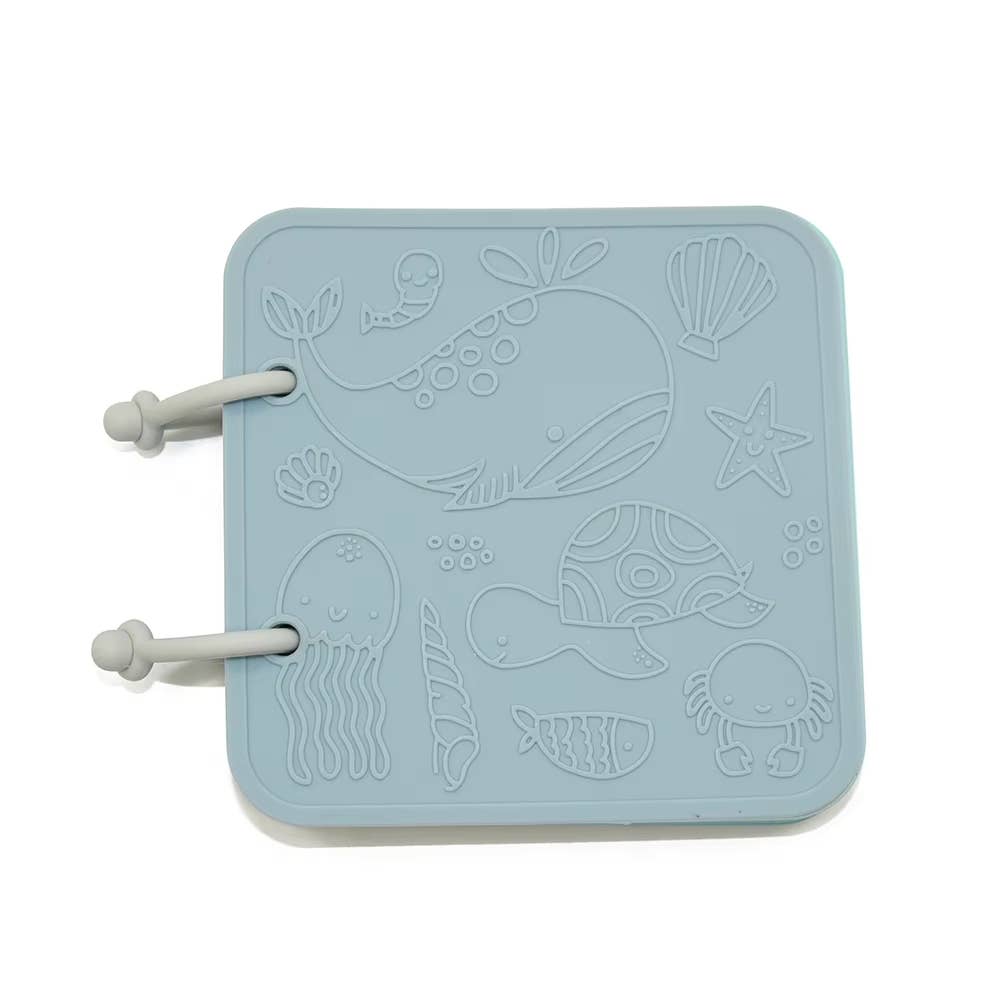 Sensory bath toy Silicone bath book