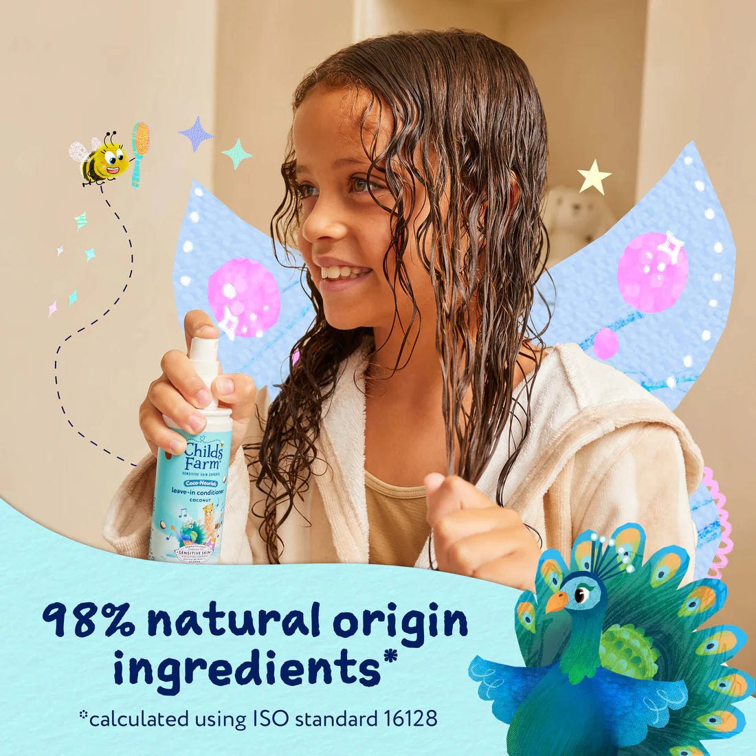 Childs Farm Coco Nourish leave in conditioner hair spray coconut