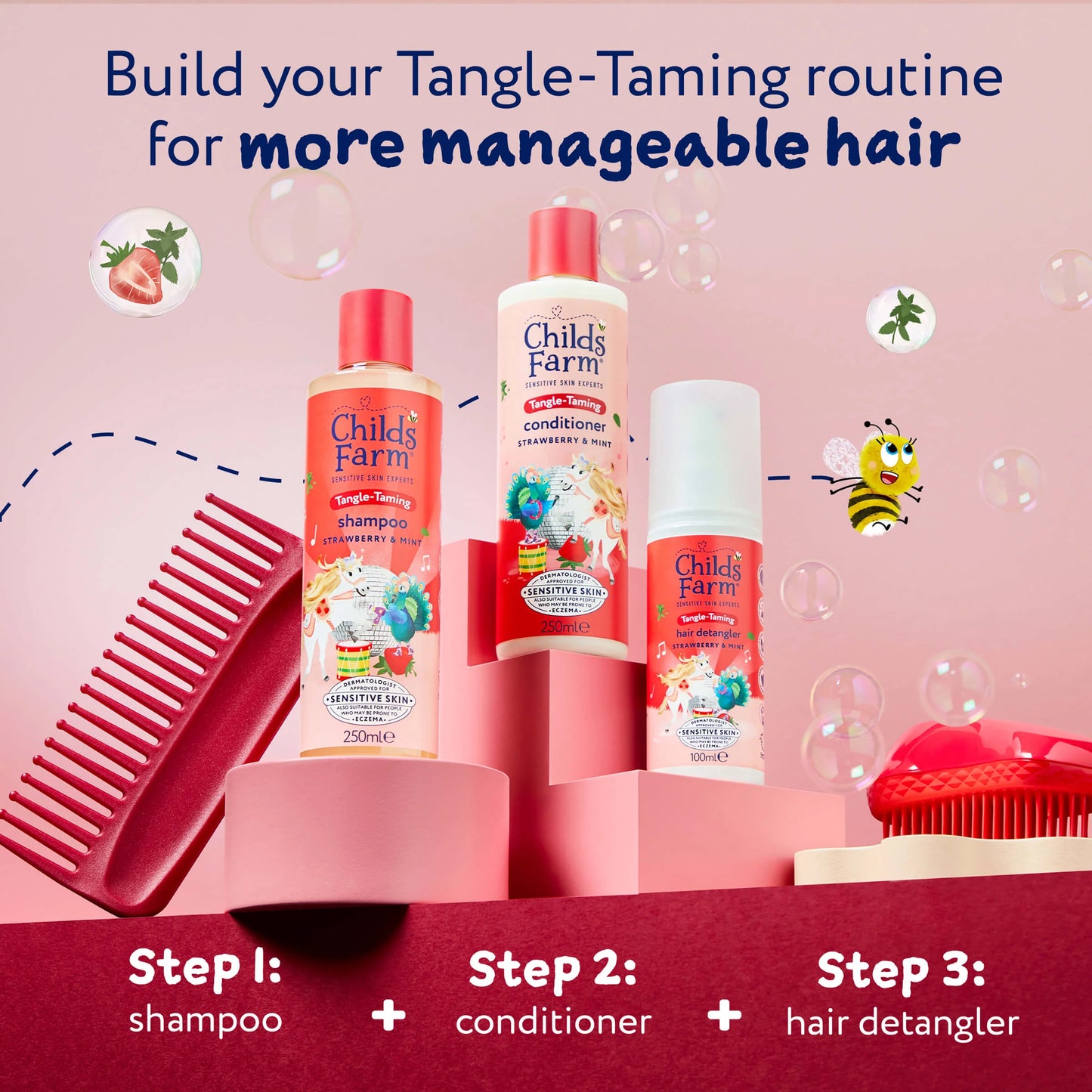 Tangle Taming Shampoo - Strawberry & Mint