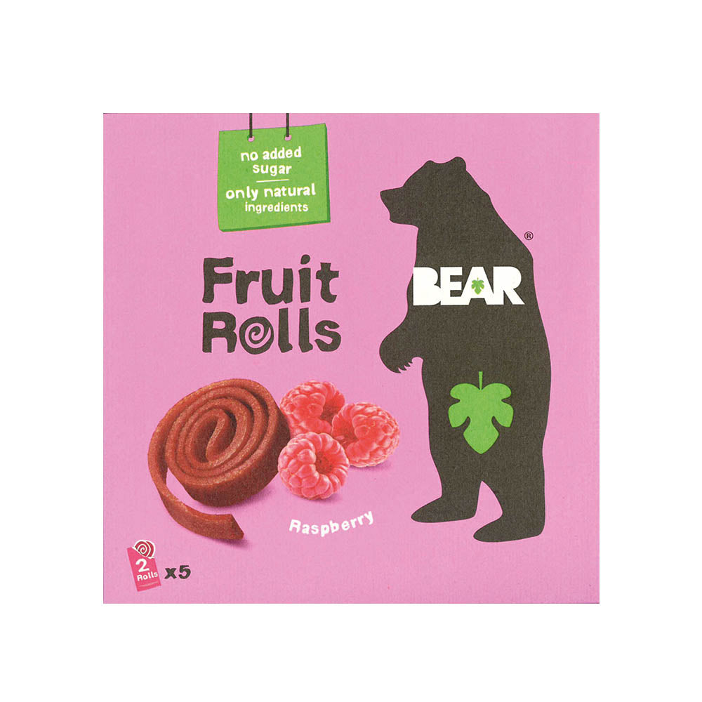Bear Fruit Rolls Raspberry Multipack 5x20g