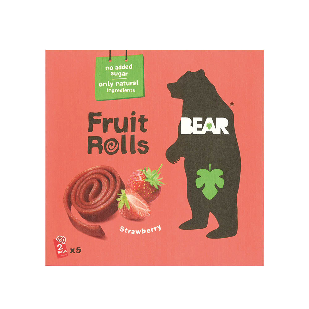 Bear Fruit Rolls Strawberry Multipack 5x20g