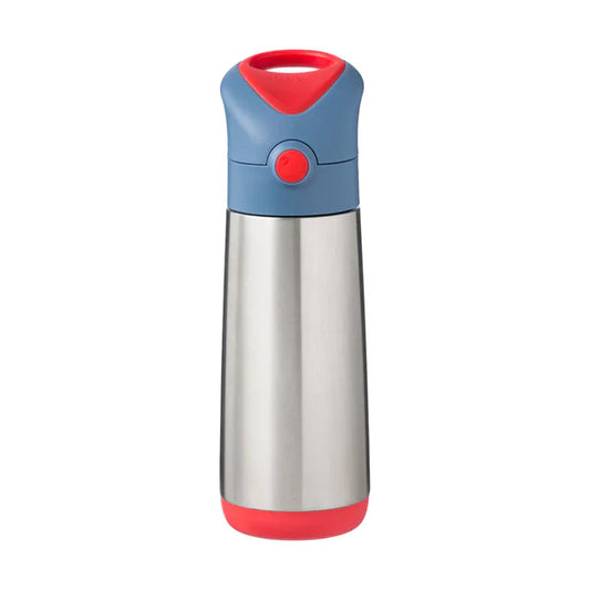 b.box Insulated Straw Bottle 500ml – Blue Blaze