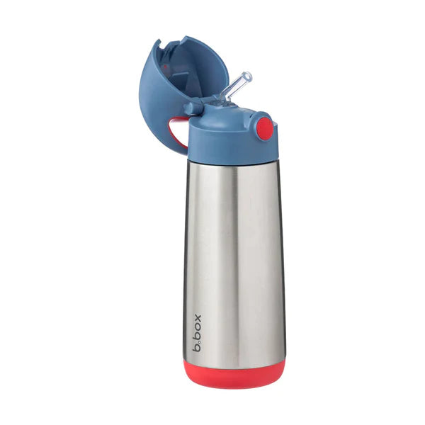 b.box Insulated Straw Bottle 500ml – Blue Blaze