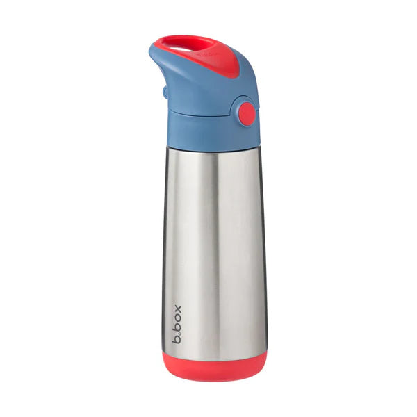 b.box Insulated Straw Bottle 500ml – Blue Blaze