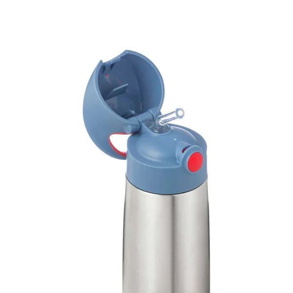b.box Insulated Straw Bottle 500ml – Blue Blaze