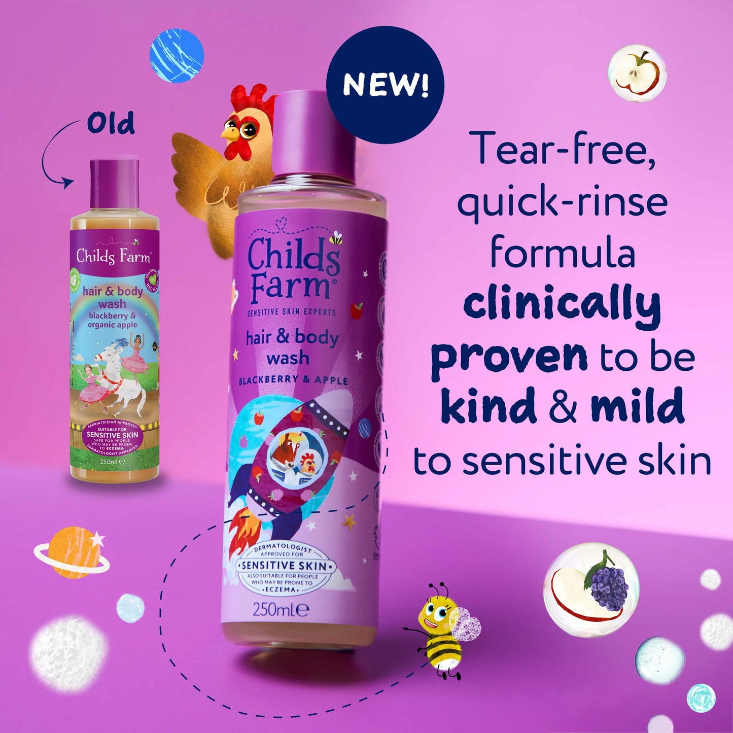 Hair and Body Wash - Blackberry & Apple