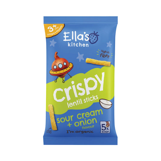 Ella’s Kitchen Kids Crispy Lentil Sticks Sour Cream & Onion 5x10g