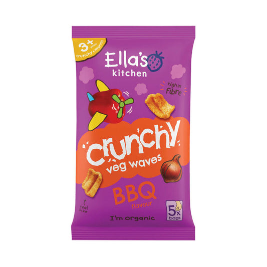 Ella’s Kitchen Kids Crunchy Veg Waves BBQ 5x10g