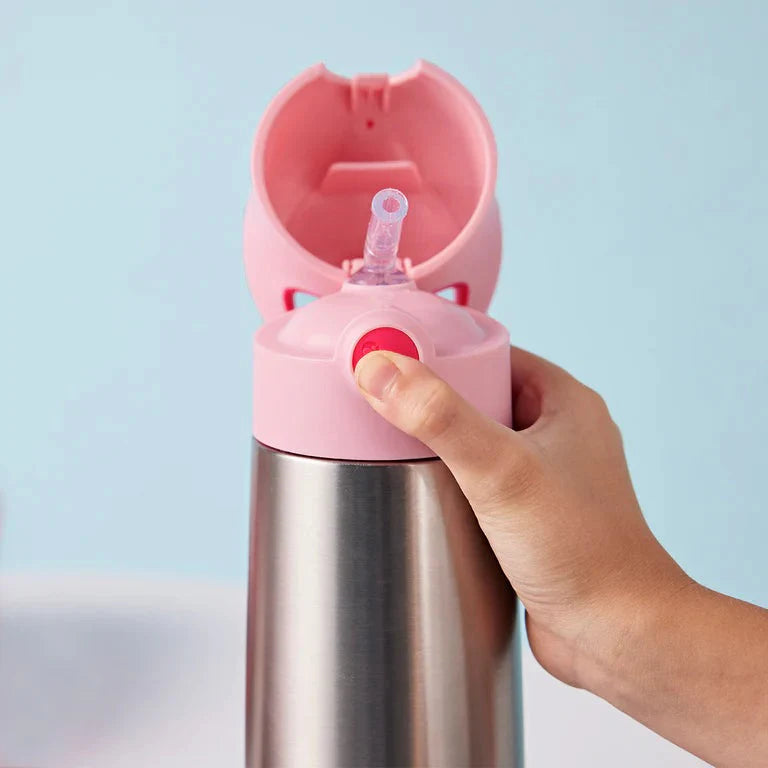 b.box Insulated Straw Bottle 500ml – Flamingo Fizz