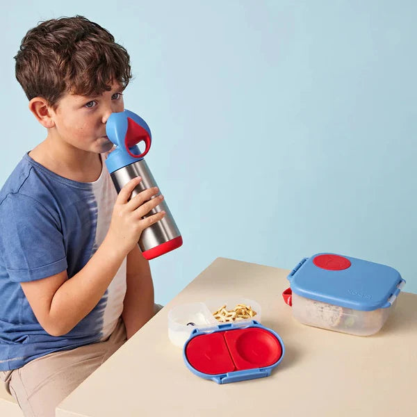 b.box Insulated Straw Bottle 500ml – Blue Blaze