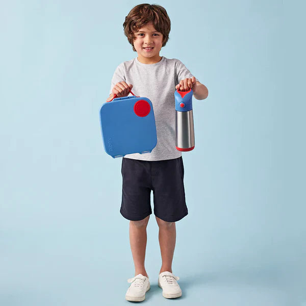 b.box Insulated Straw Bottle 500ml – Blue Blaze