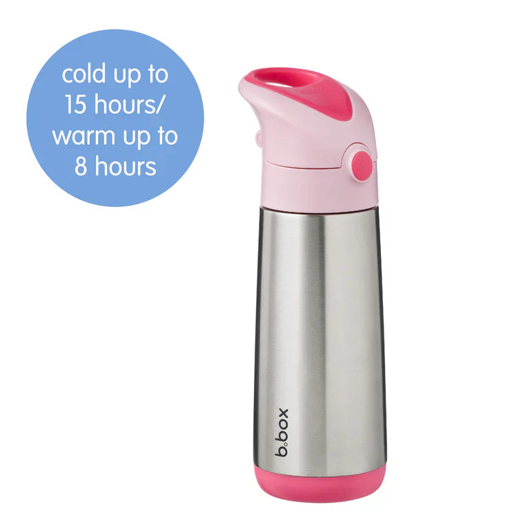 b.box Insulated Straw Bottle 500ml – Flamingo Fizz