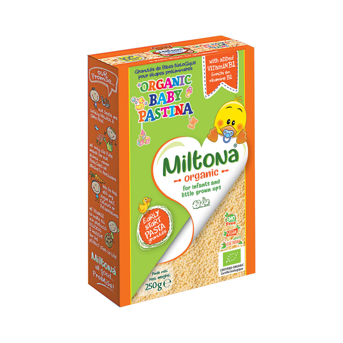Miltona Organic Baby Pastina 5 Months+ 300g