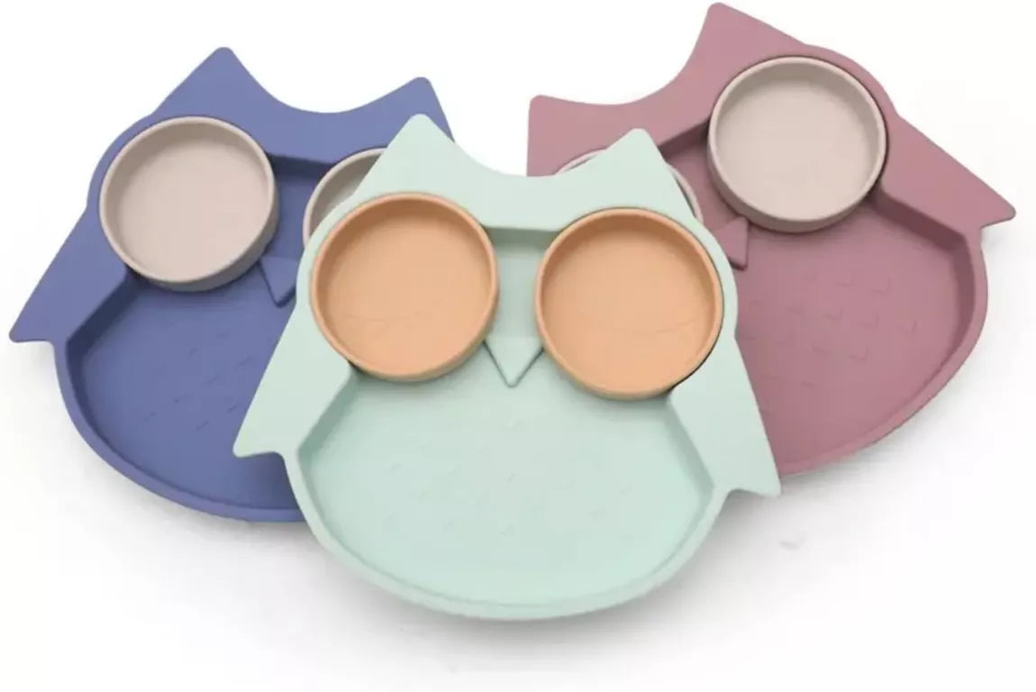 Owl Compartmentalised Plate