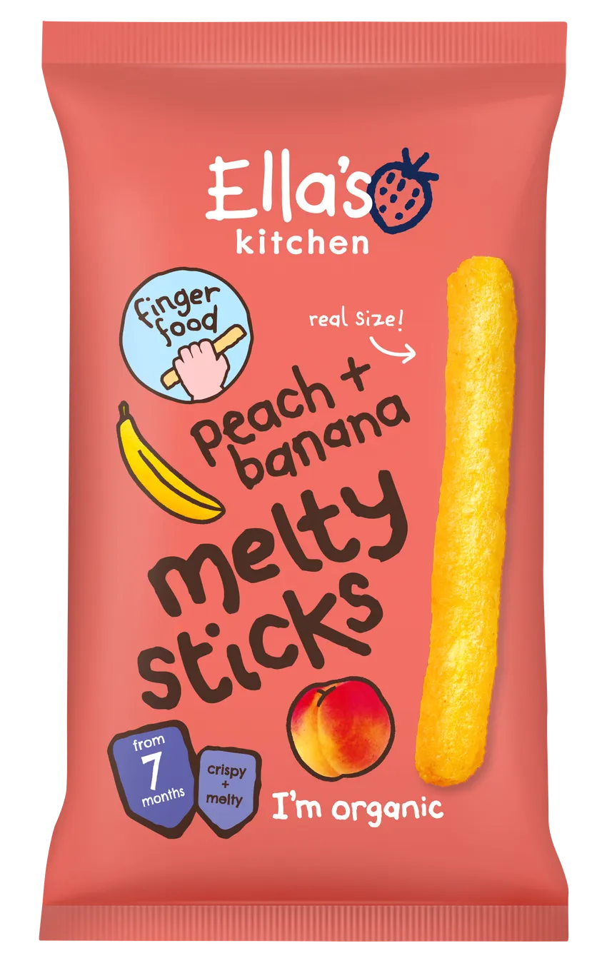 Ellas Kitchen Peach and Banana Melty Sticks