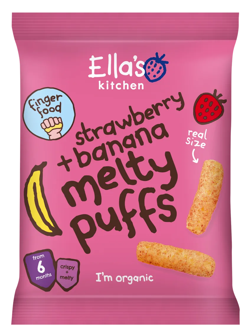 Ella's Kitchen Strawberry and Banana Melty Puffs