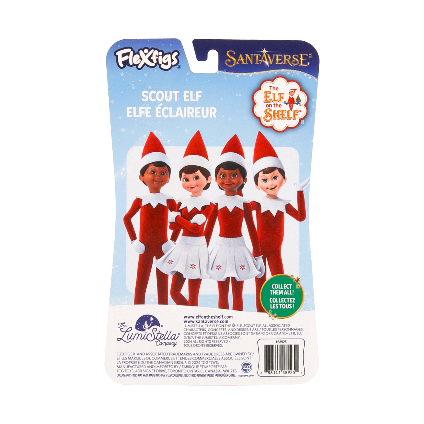 The Elf on the Shelf FleXfigs Girl w/ Blue Eyes - bendable, posable action figure