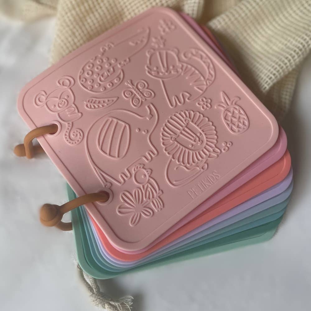 Sensory bath toy Silicone bath book