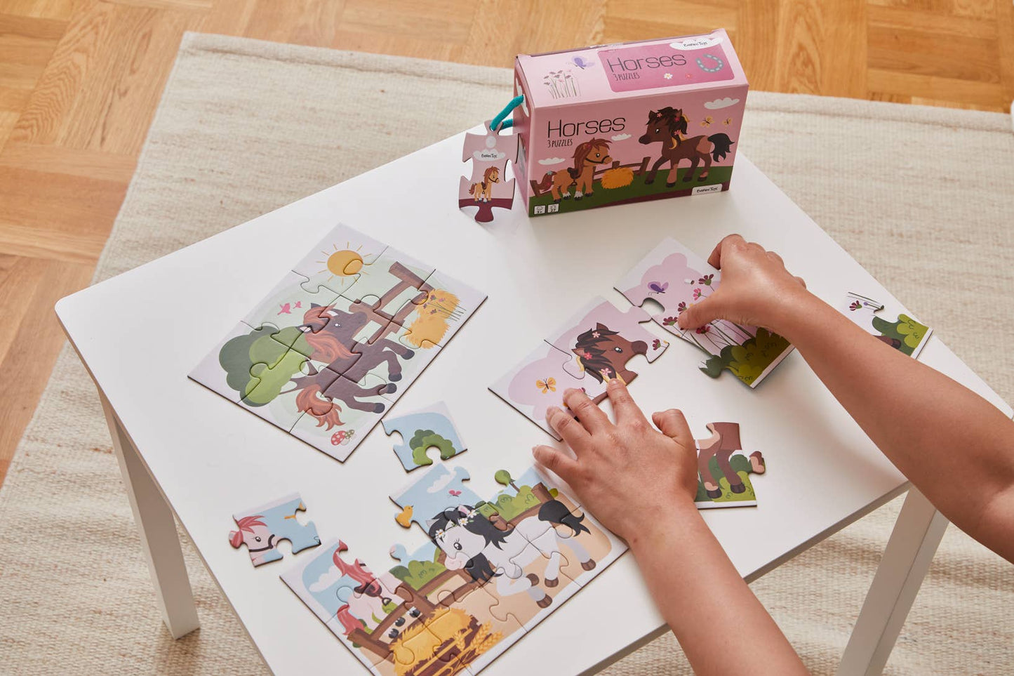 Little Bright Ones - 3 Puzzles -  Horses