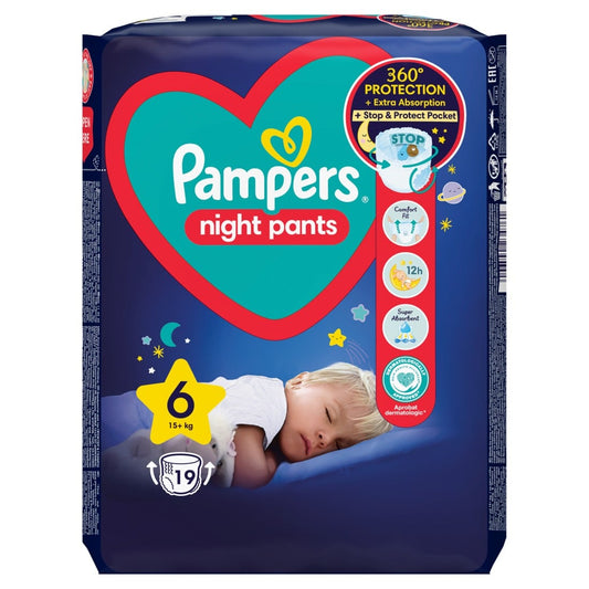 Pampers Vp Night Pants S6 X19