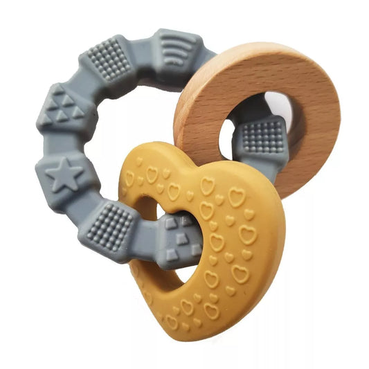 Silicone Baby Teether Toy Heart