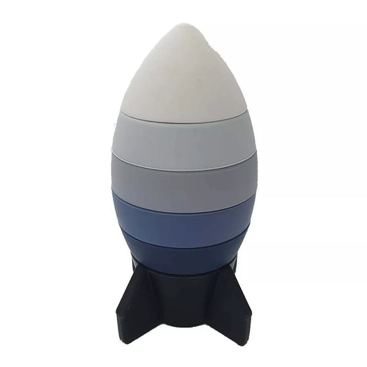 Silicone Stacking Toy Rocket
