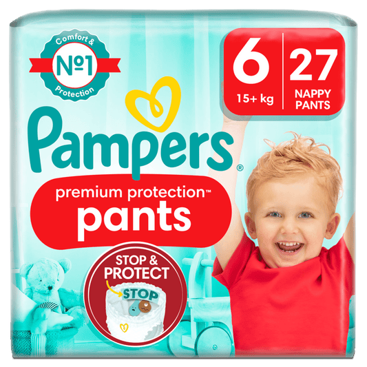 Pampers Value Pack Premium Pants Size 6 (By 27 Nappies)