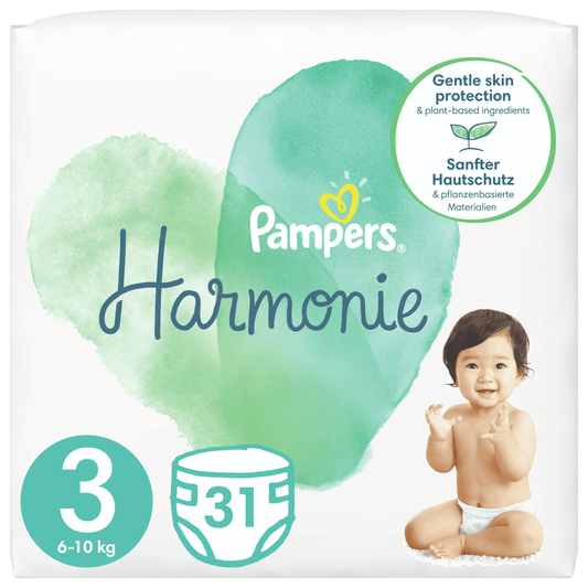 Pampers Harmonie Size 3 Midi (By 31 Nappies)