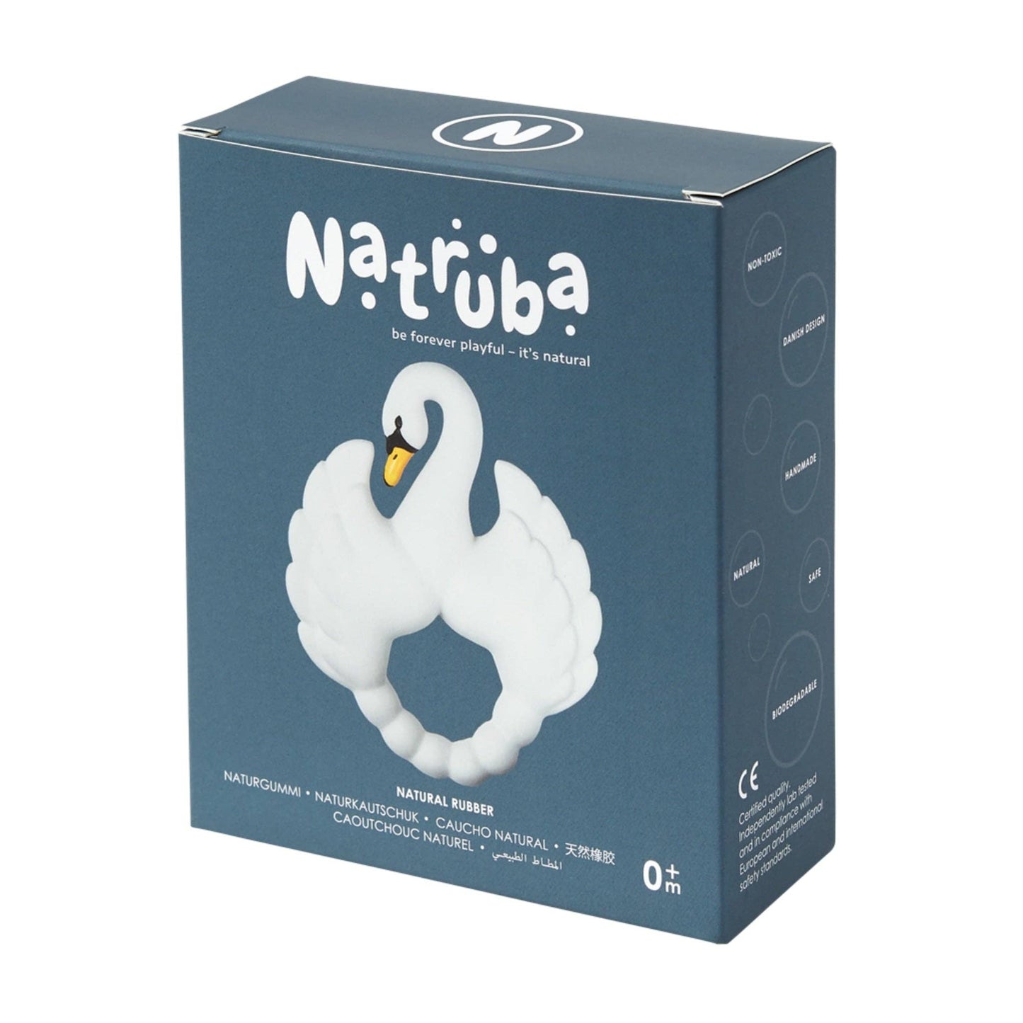 Natural rubber Teether Swan