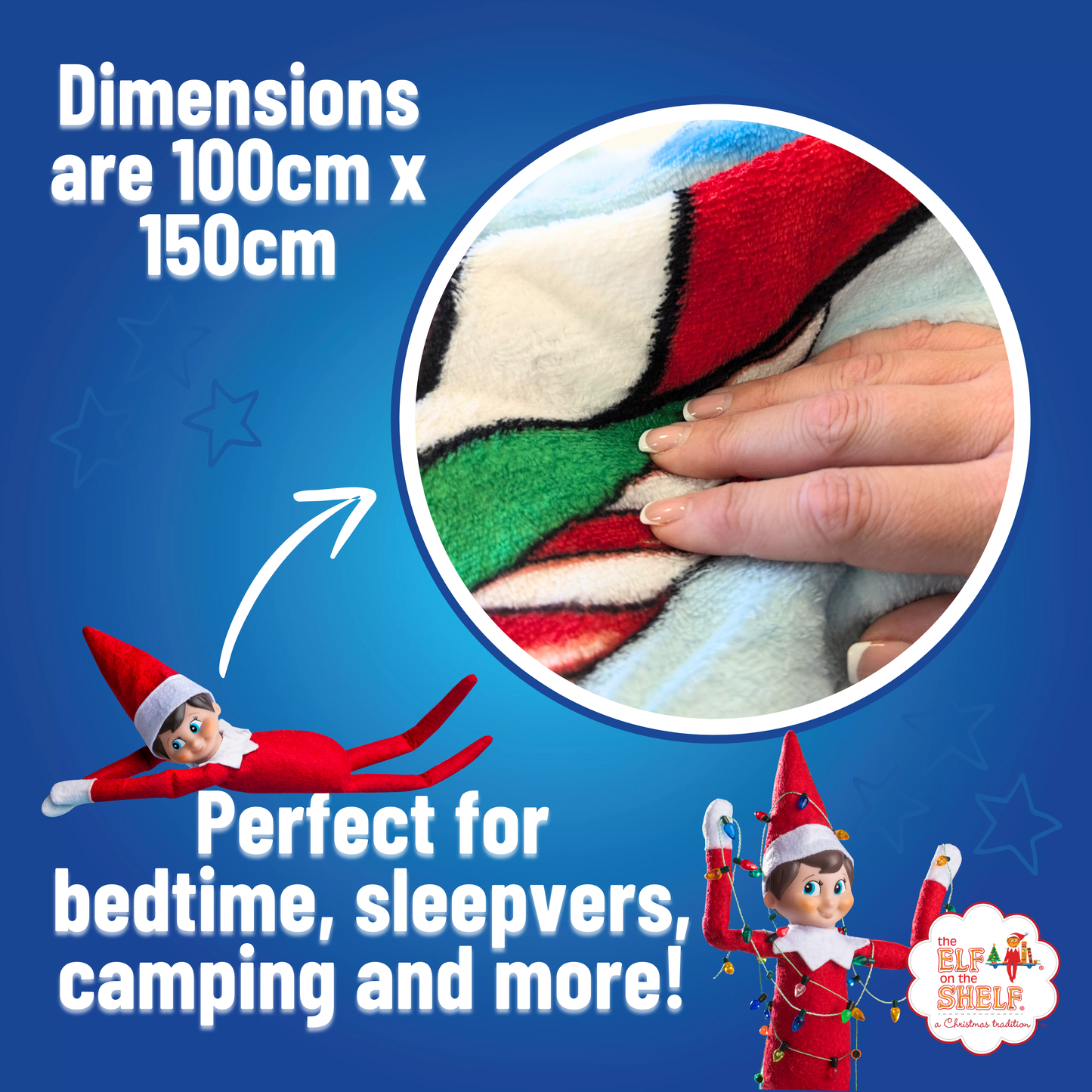 The Elf on The Shelf® "Team Joy" Blanket - Throw Fleece